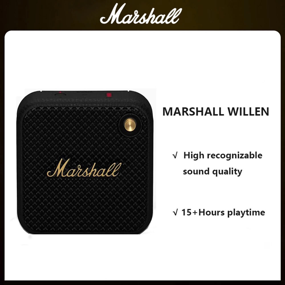 TuTu For Marshall Willen Wireless Bluetooth-compatible Speaker Outdoor Waterproof Callable Portable Speaker