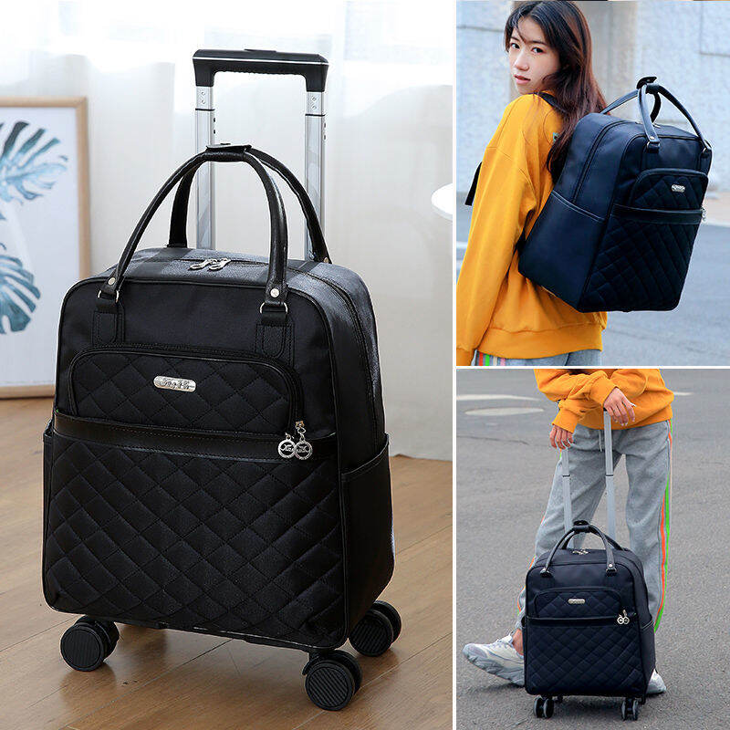 Universal Wheel Backpack Short-Distance Travel Bag Trolley Bag Men's Business Trip Boarding Case Lightweight Luggage Bag Waterproof Travel Bag