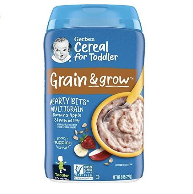 Gerber, Hearty Bits, MultiGrain Cereal, 12+ Months, Banana, Apple, Strawberry, 8 oz (227 g)