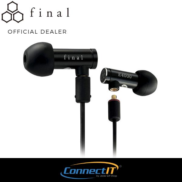 Final Design Audio E4000 In-Ear Headphones High Resolution MMCX Detachable Cables