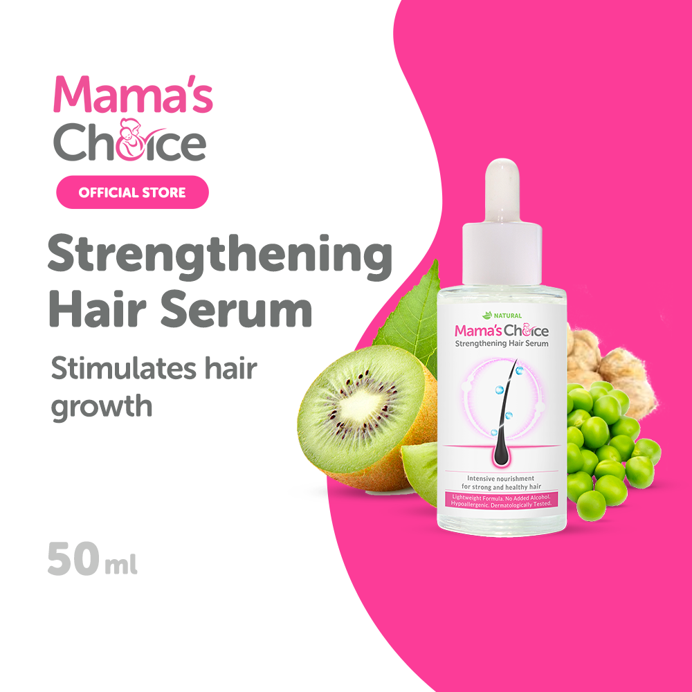 Mama’s Choice Strengthening Hair Serum | Treatment for Hair Loss | Safe, Halal & Natural for Pregnancy & Breastfeeding