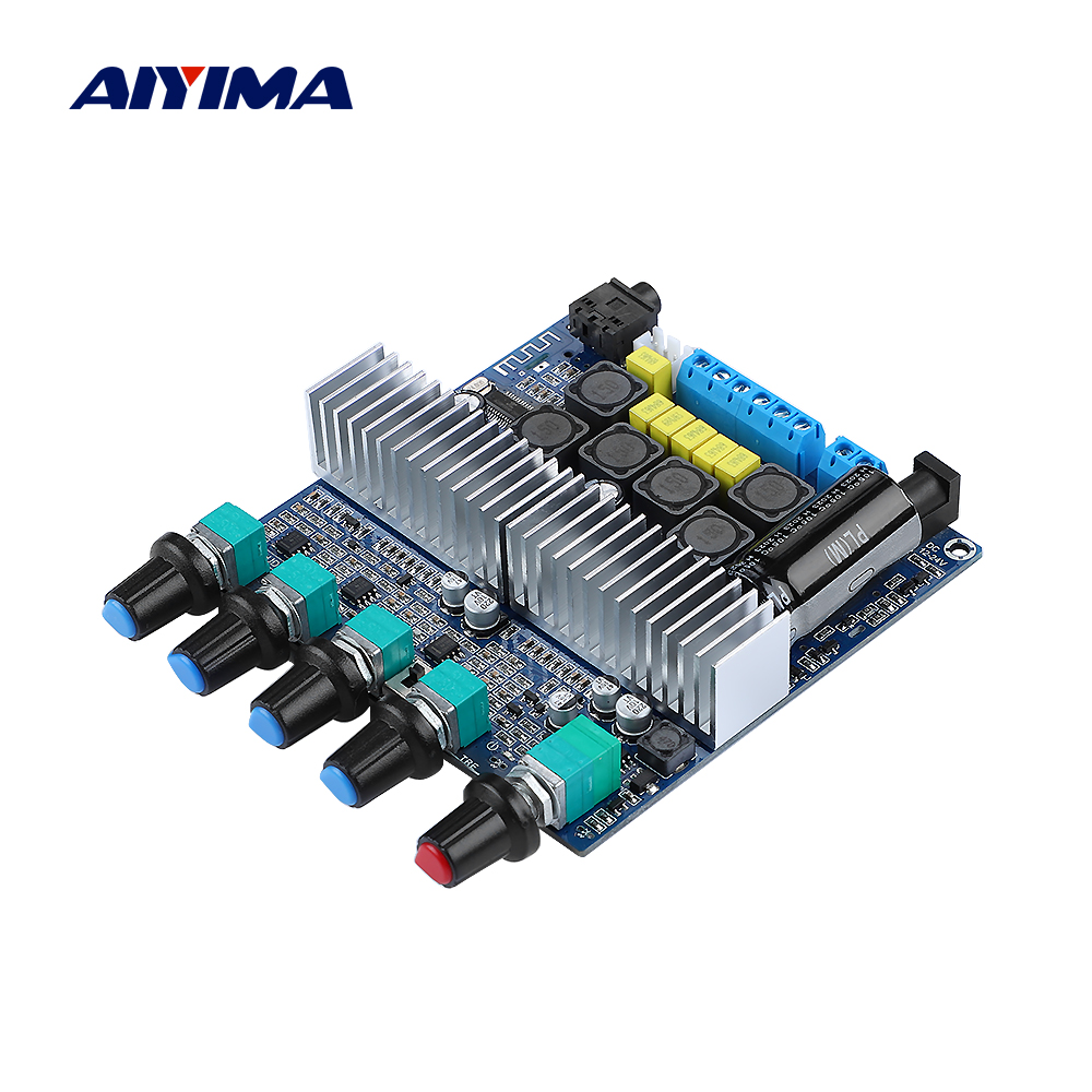 AIYIMA TPA3116 2*50W+100W Subwoofer Amplifier Board Amplificador 2.1 Channel High Power Bluetooth 5.0 Audio Amplifiers DC12V-24V