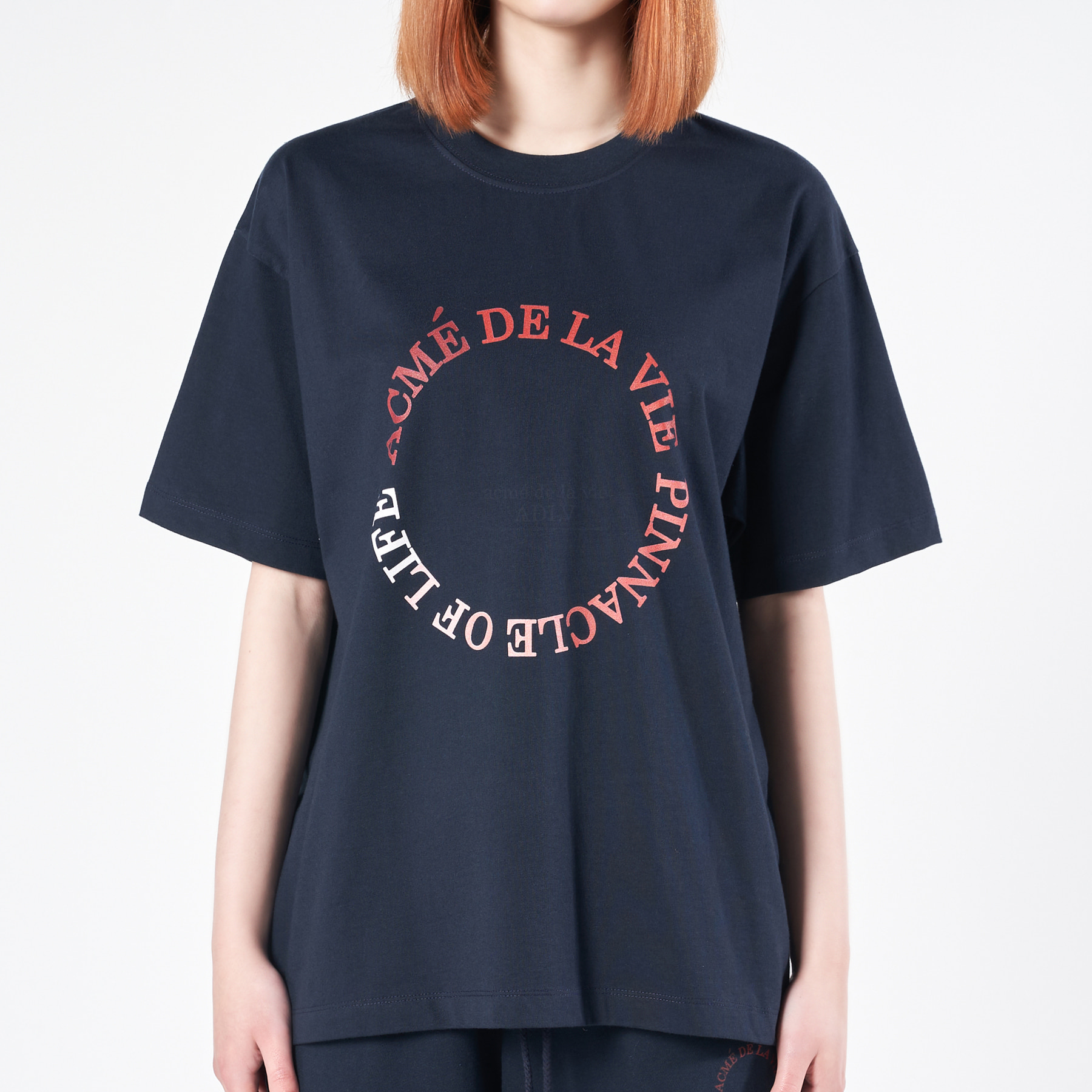 [acme de la vie] 100％ Authentic CIRCLE LOGO  ARTWORK BASIC SHORT SLEEVE T-SHIRT ADLV