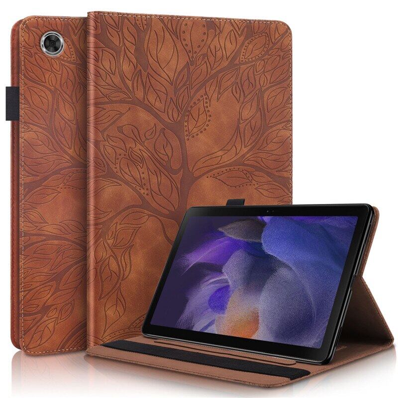 For Samsung Galaxy Tab A8 2022 Case 10.5  Life Tree 3D Emboss PU Leather Cards Solt Wallet Stand Tablet Coque For Galaxy Tab A8 2021 Case Funda X200 X205 X207