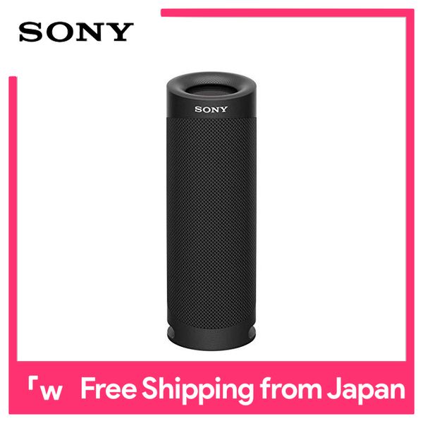 Sony Wireless Portable Speakers SRS-XB23 : Waterproof/dustproof/rustproof/ Bluetooth/heavy bass model/with microphone/ up to 12 hours of continuous playback 2020 model / Black SRS-XB23 B