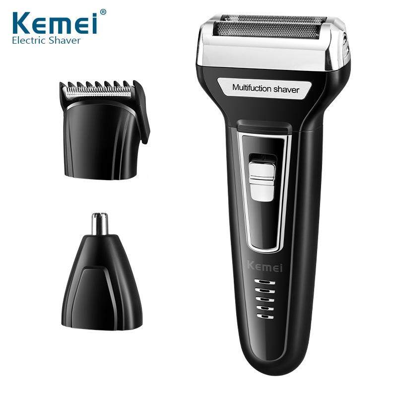 Kemei KM-6559 Multifunctional USB Rechargeable Hair Trimmer Electric Shaver Man's Christmas Gifts