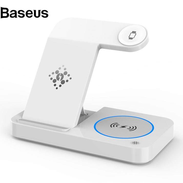 Baseus B-18 4 in 1 Folding Charging Dock Magnetic Wireless Charger with USB Output for Smartphone / Smart Watch / Earphones