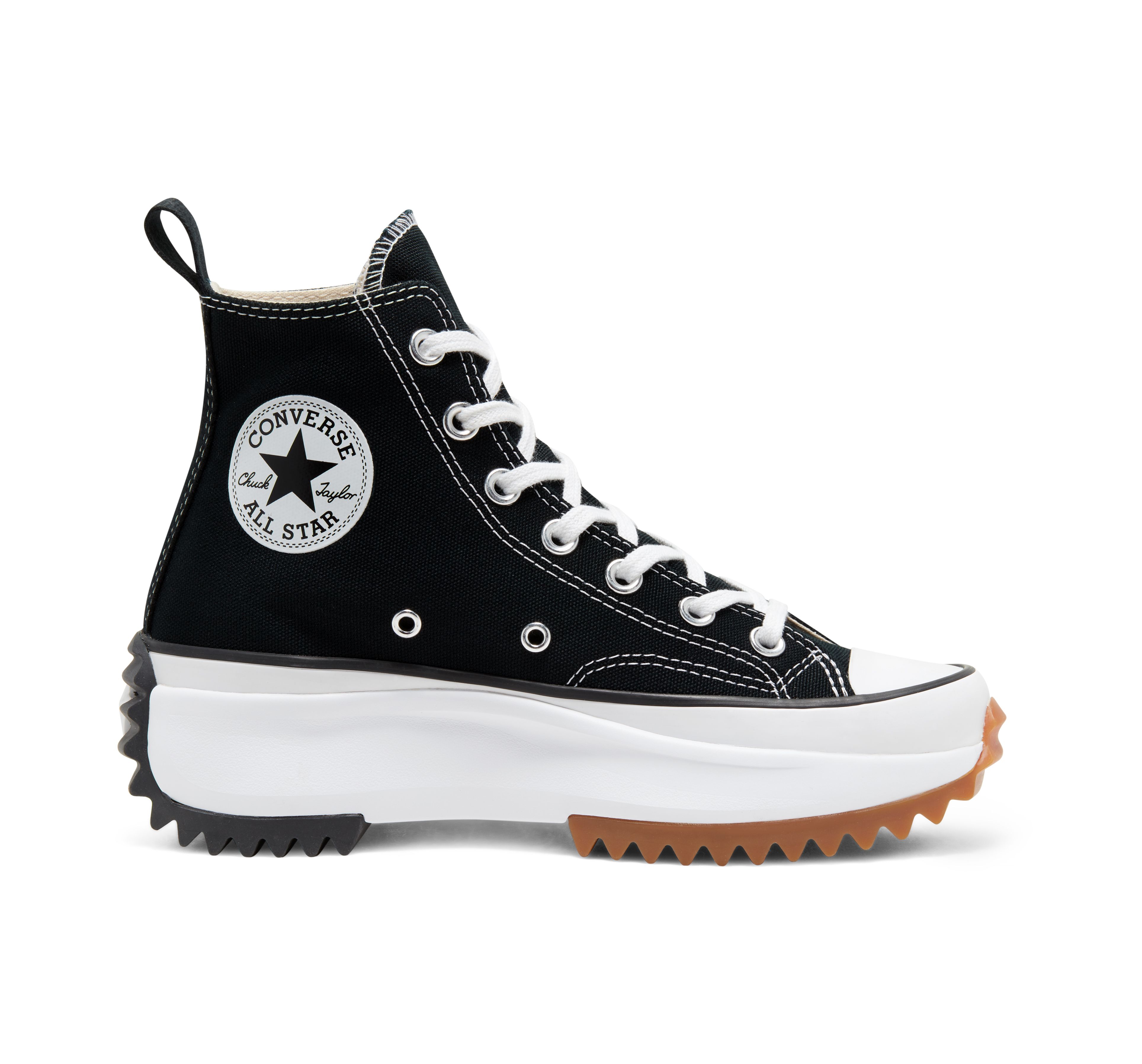Converse Run Star Hike Lugged - Hi - Black/White/Gum - Foundational Canvas - 166800C