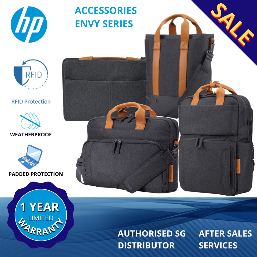 HP Envy Urban Series: Laptop Sleeve 15.6"/Briefcase 15.6"/Backpack 15.6"/Tote 14"