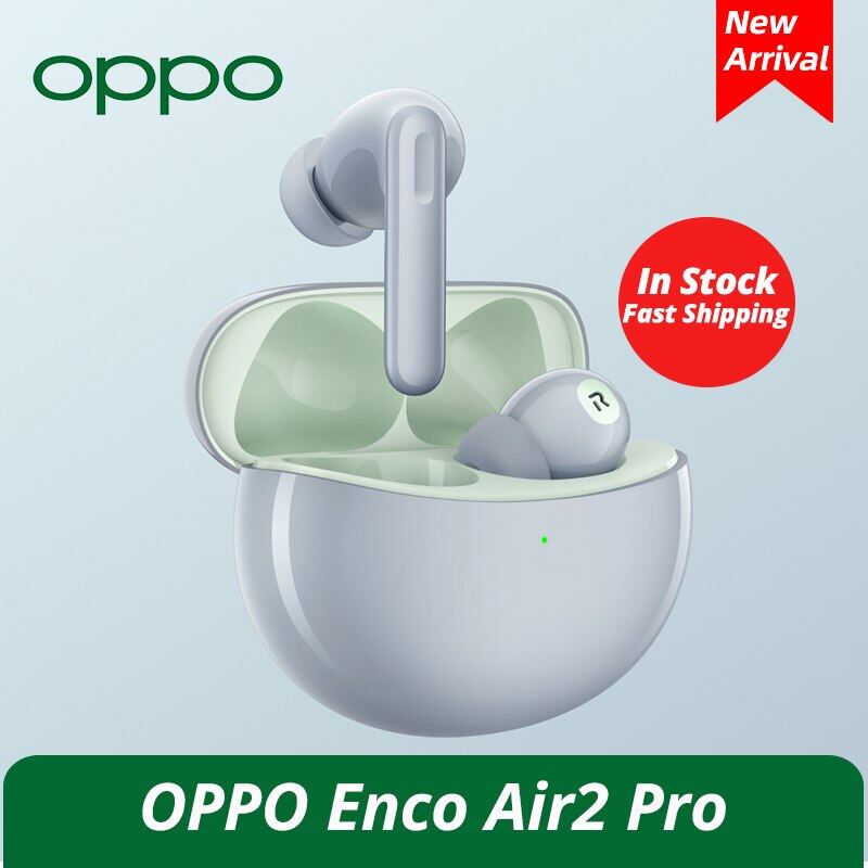 Original OPPO Enco Air 2 Pro TWS Earphone Bluetooth 5.2 Active Noise Cancelling Wireless Headphone 28H Battery Life Earbuds