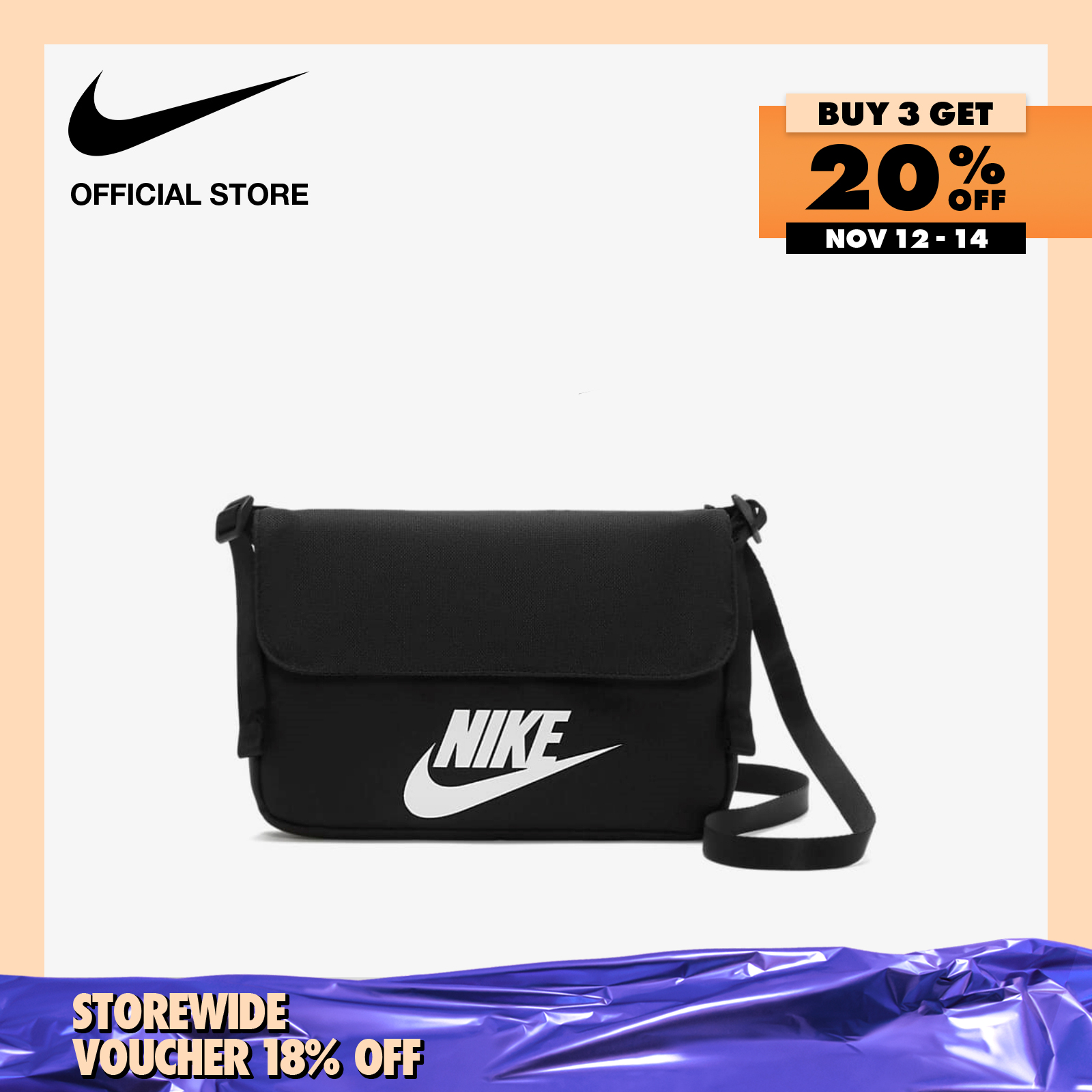 Nike Women's Sportswear Revel  Cross-Body Bag - Black
