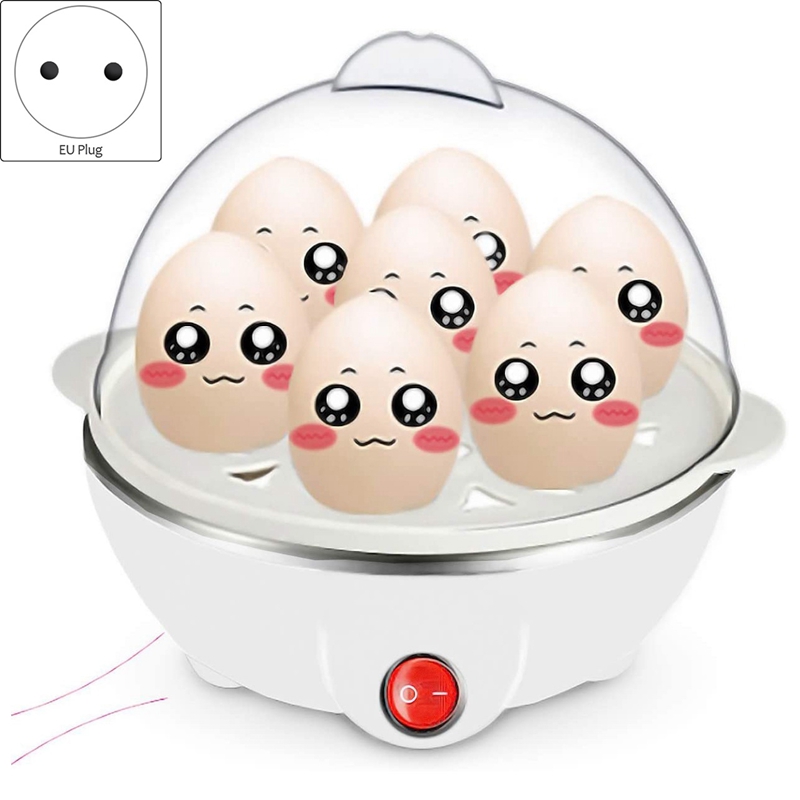 【Ready Stock&Hot Saling】Electric Boiled Egg Cooker Boiler Maker Rapid Heating Stainless Steel Steamer Pan Cooking Tool