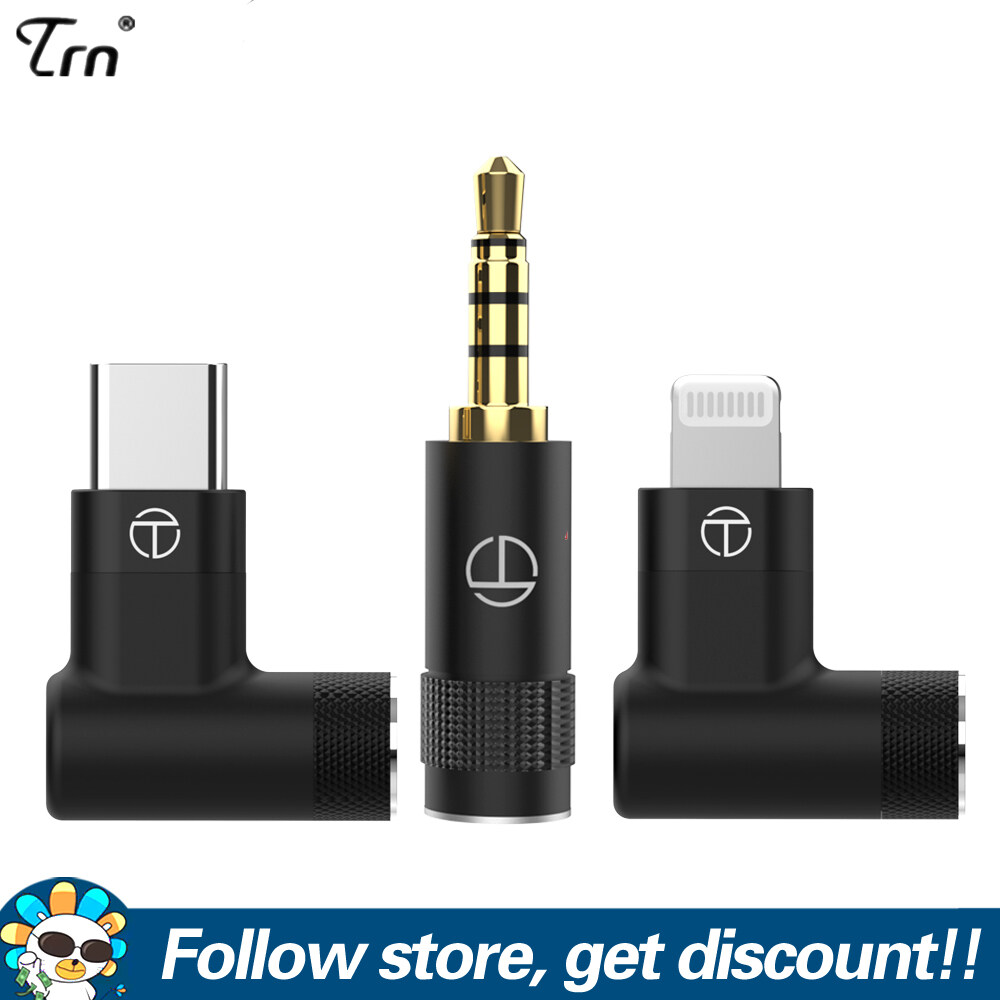 FAAEAL TRN Headphone Plug 3.5mm/2.5mm/4.4mm/Type-c/Lightning Audio Connector Headphone Jack Male Plug Earphone Repair Cable Solder Wire Jack Adapter For TRN T2 pro/T3 pro/T6 pro/TN/TX Earphones Replac