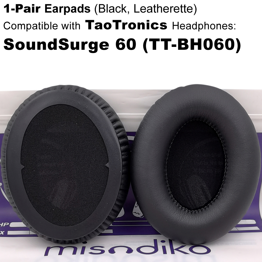misodiko Ear Pads Cushions Replacement for TaoTronics SoundSurge 60 TT-BH060 Over Ear Headphones