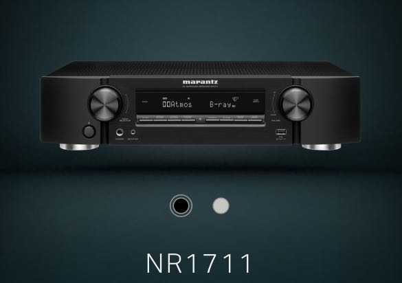 MARANTZ NR-1711 SLIM 7.2 CHANNEL 8K ULTRA HD AV RECEIVER WITH HEOS® BUILT-IN