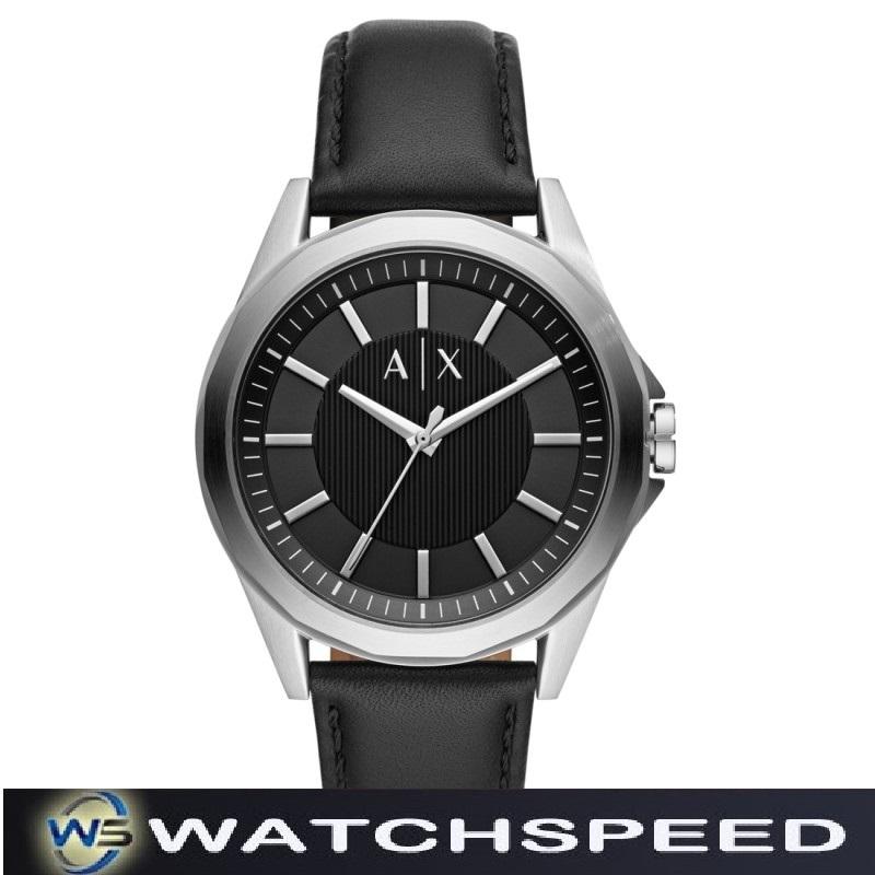 Armani Exchange AX2621 Black Dial Leather Men's Watch