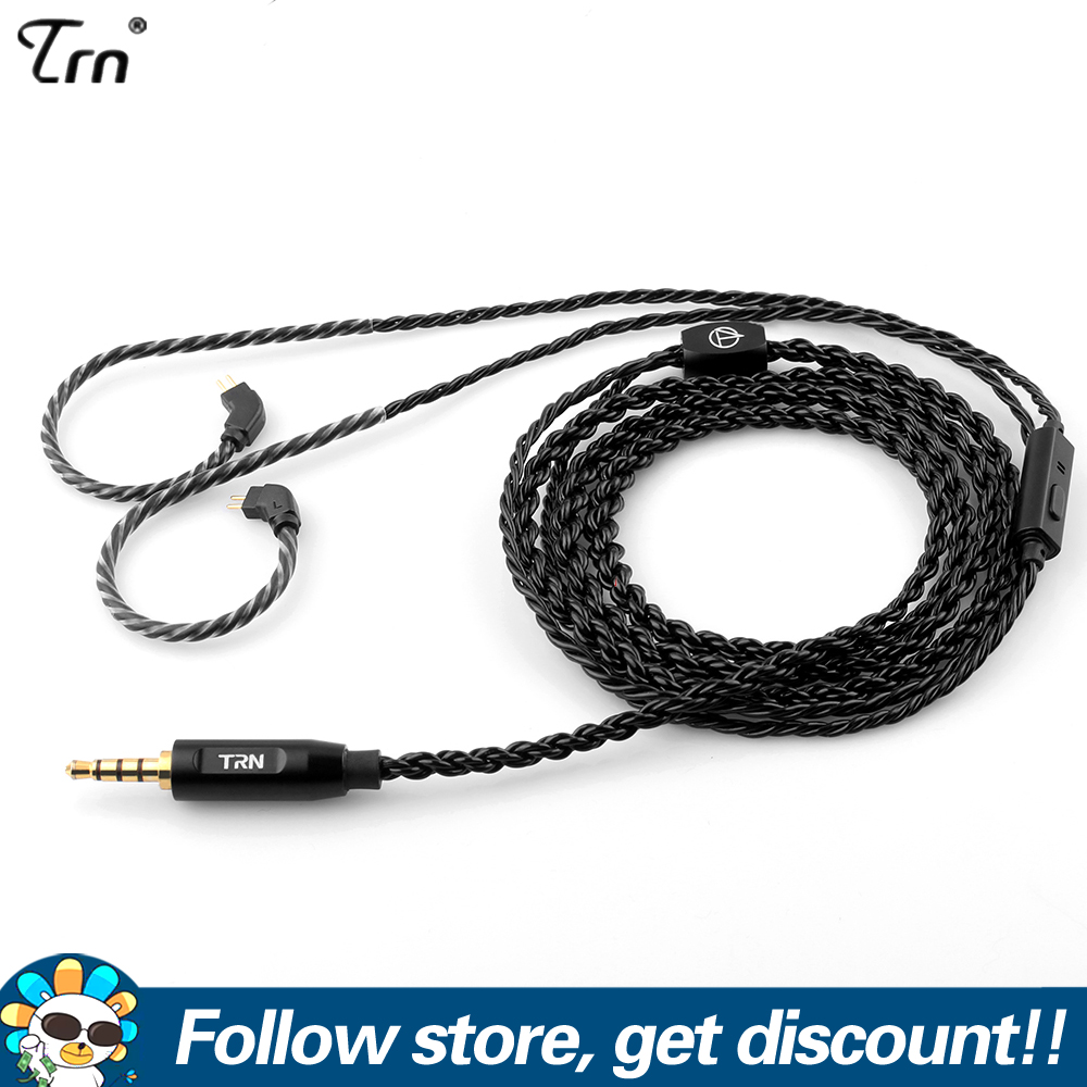 FAAEAL TRN A3 6 Core Earphones Cable 3.5mm High Purity Copper Cable With MMCX/2Pin 0.75mm 0.78mm Connector For TRN V90 V30 V80 TRN MT1 VX PRO TA1 Shure SE215 SE315 Dedicated Headphone Upgraded Cable