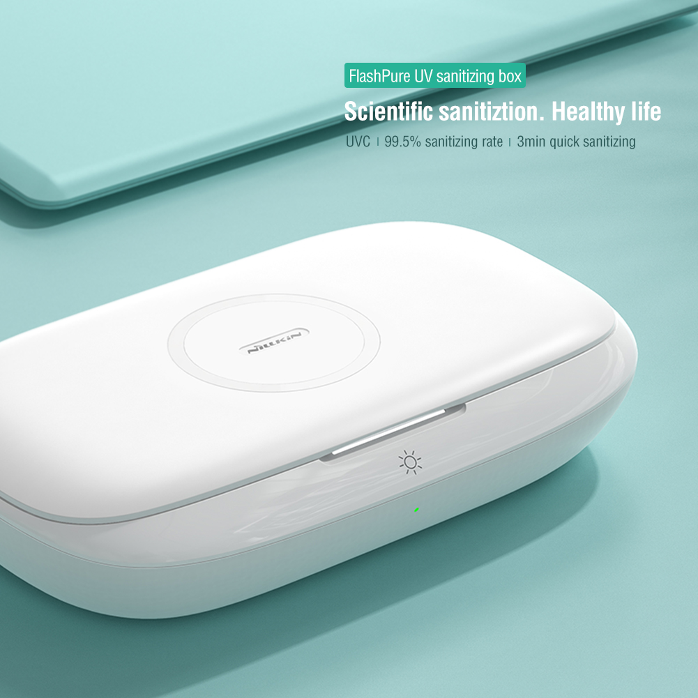 FlashPure UV Sanitizing Box Scientific Quick Fast Sanitization Healthy Life Anti Bacteria UVC Large Wireless Charging