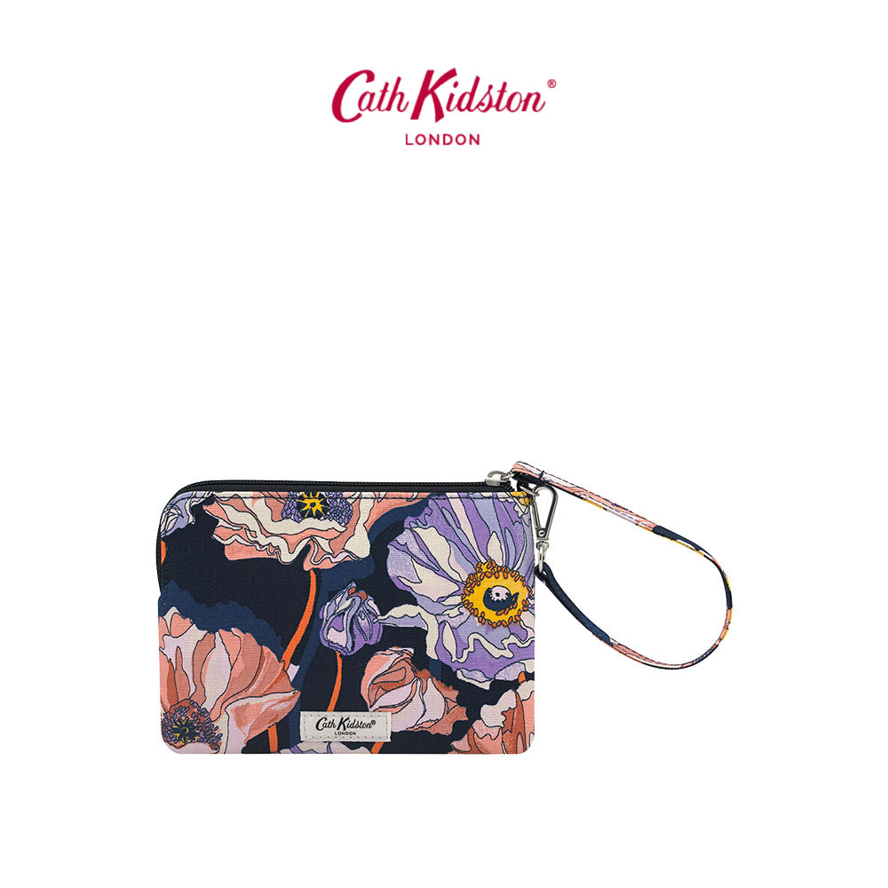 Cath Kidston Summer Poppy Midscale Convertible Wristlet Pouch