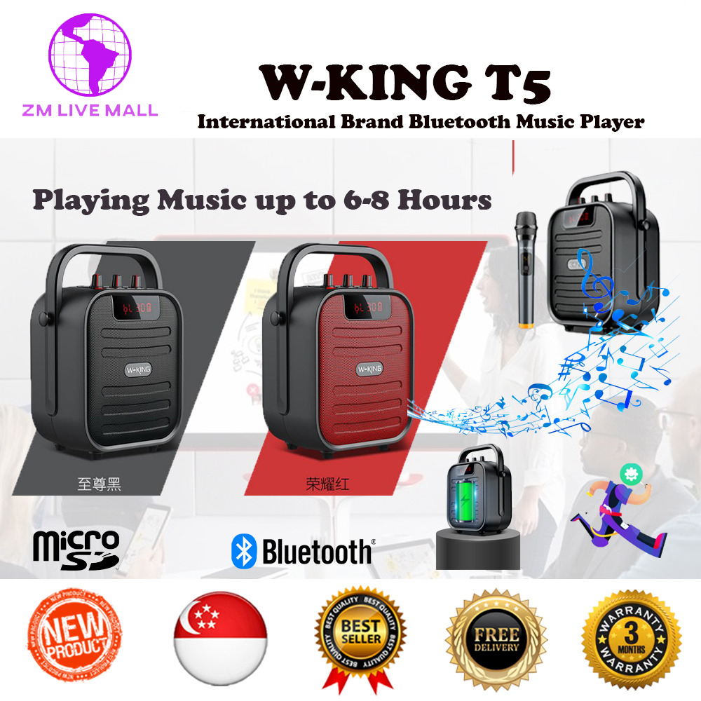 W-King T5 Bluetooth Speaker Good Bass Built In 4000 mAh Battery