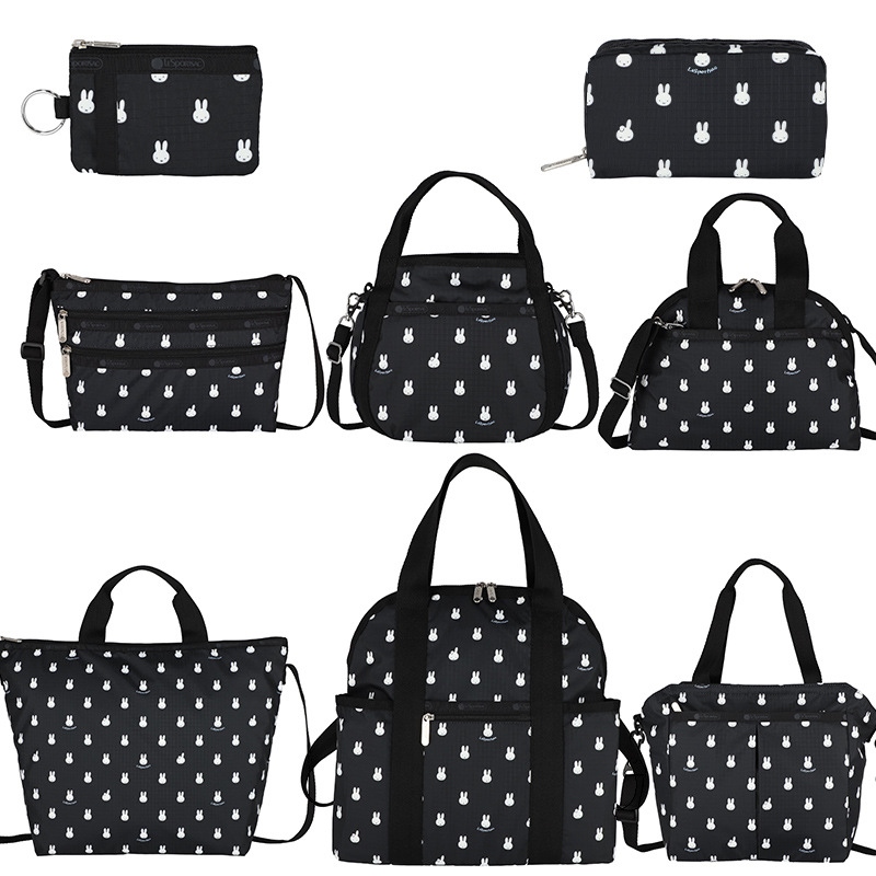Guinness confirmed miffy joint section female cartoon printed cloth handbags fashion leisure inclined shoulder bag tote bags G824