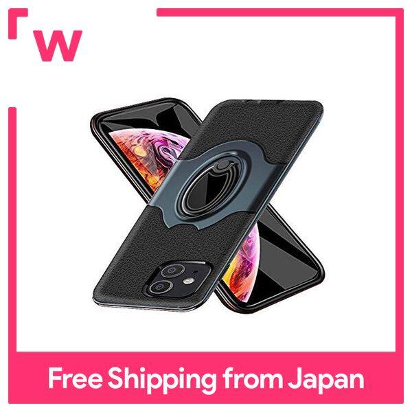 iPhone11 Case Ring With Impact Resistant Ring tpu Silicon Full Protection 360 Degree Rotation Car Holder Compatible Lightweight Fingerprint Prevention Scratch Prevention Slim Thin 4.7 inch Smartphone 