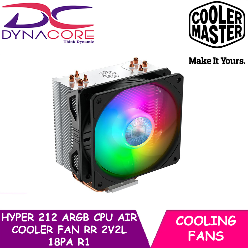 DYNACORE - Cooler Master Hyper 212 ARGB CPU Air Cooler Fan RR 2V2L 18PA R1