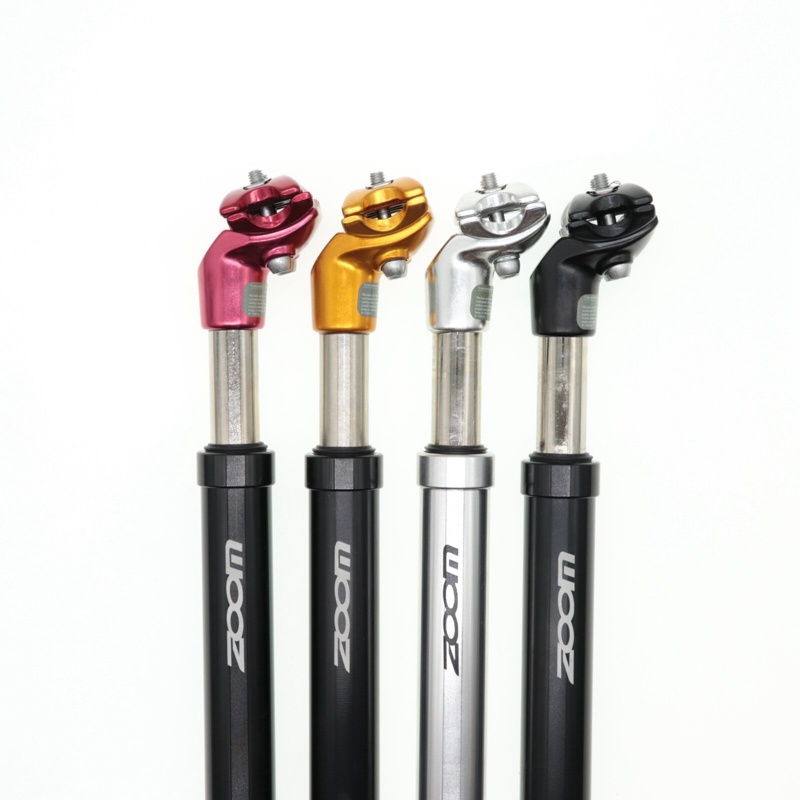 ZOOM Suspension Seatpost 25.4 Shock Absorber Damping Alu MTB Mountain Bike Bicycle Seat Post 25.4 27.2 28.6 30 30.4 30.9 31.6MM 350MM