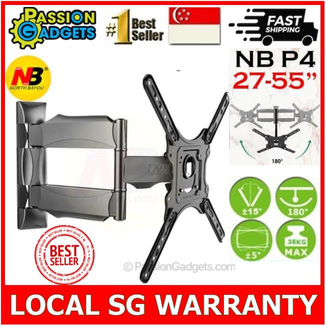 NB P4 32-55inch TV Wall Mount Full Motion North Bayou Bracket Mounts DF400 DF-400