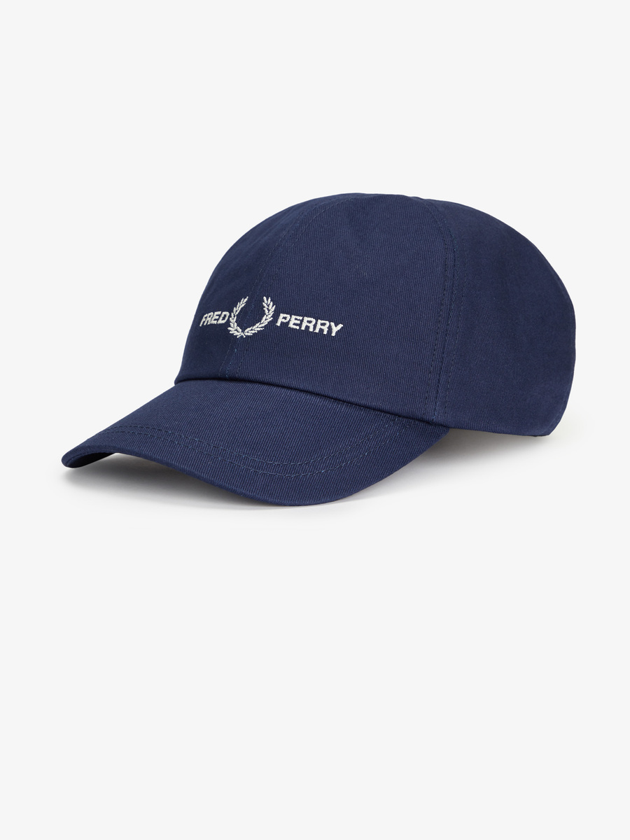 Fred Perry HW4630 Graphic Branded Twill Cap (French Navy)