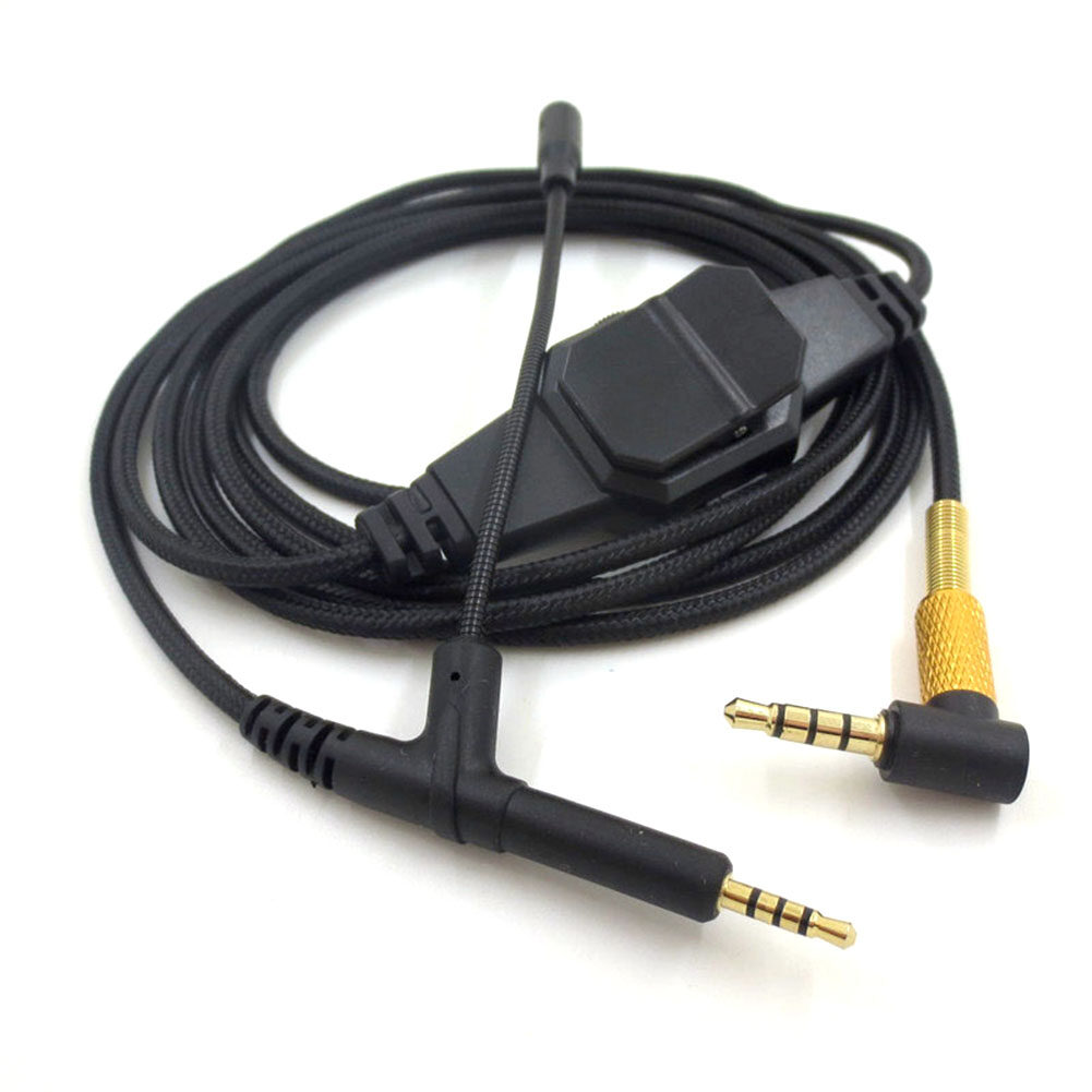 Professional Jack Audio Cable Cord 2m 3.5mm to 2.5mm with Mic for BOSE 700 Gaming Headphone