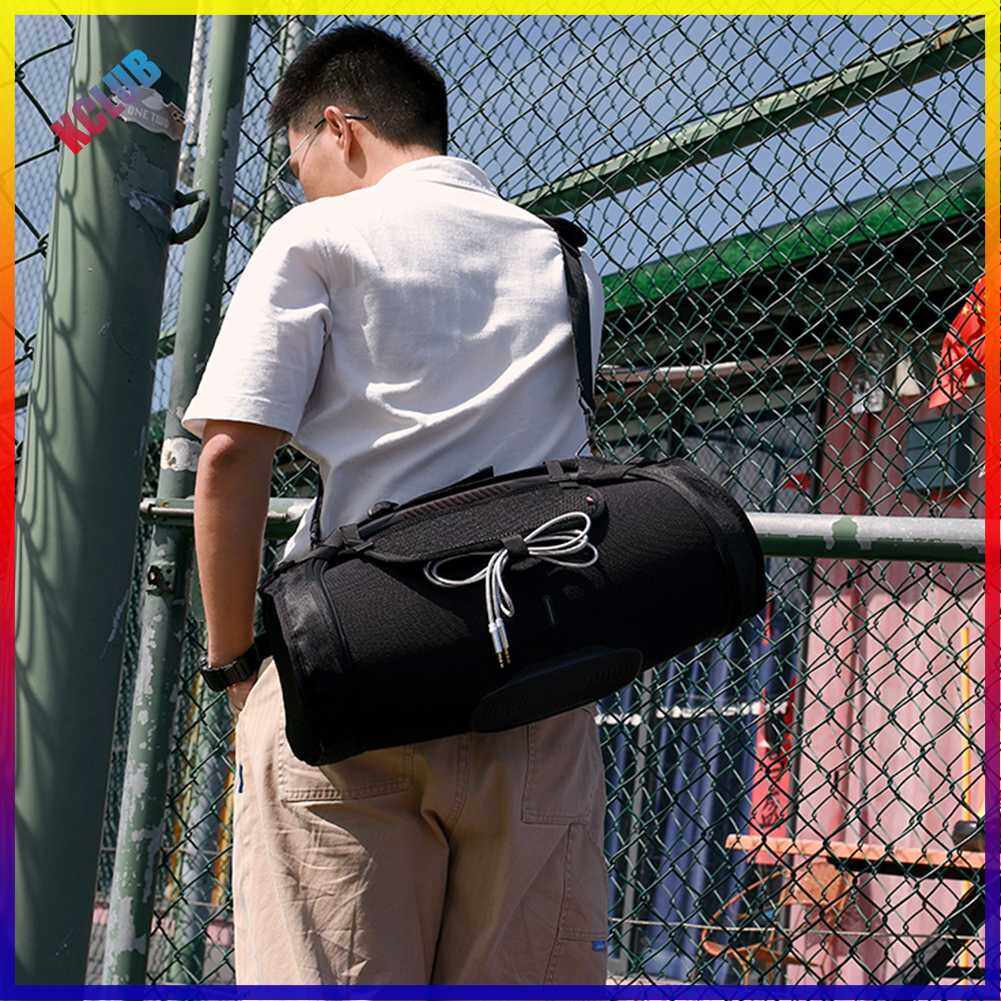 Portable Carrying Storage Bags With Shoulder Strap Audio Storage Bags Sets Accessories Mesh Bag Shockproof Fall-proof for JBL BOOMBOX 3/2/1 Generation