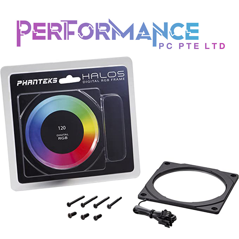 Phanteks Halos 120mm Digital LED Fan Frame, Black (2 YEARS WARRANTY BY CORBELL TECHNOLOGY PTE LTD)