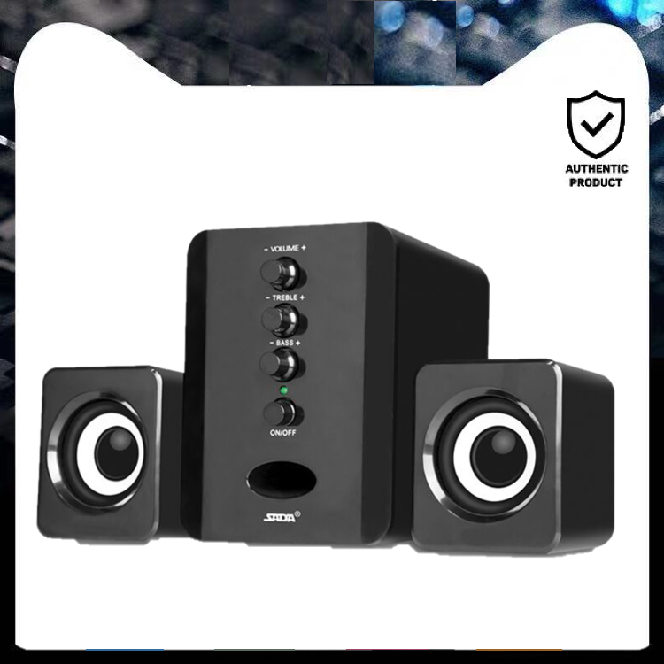 SADA D-202 USB Wired Combination Speakers Computer Speakers Bass Stereo Music Player Subwoofer Sound Box for Desktop Laptop Notebook Tablet PC Smart Phone