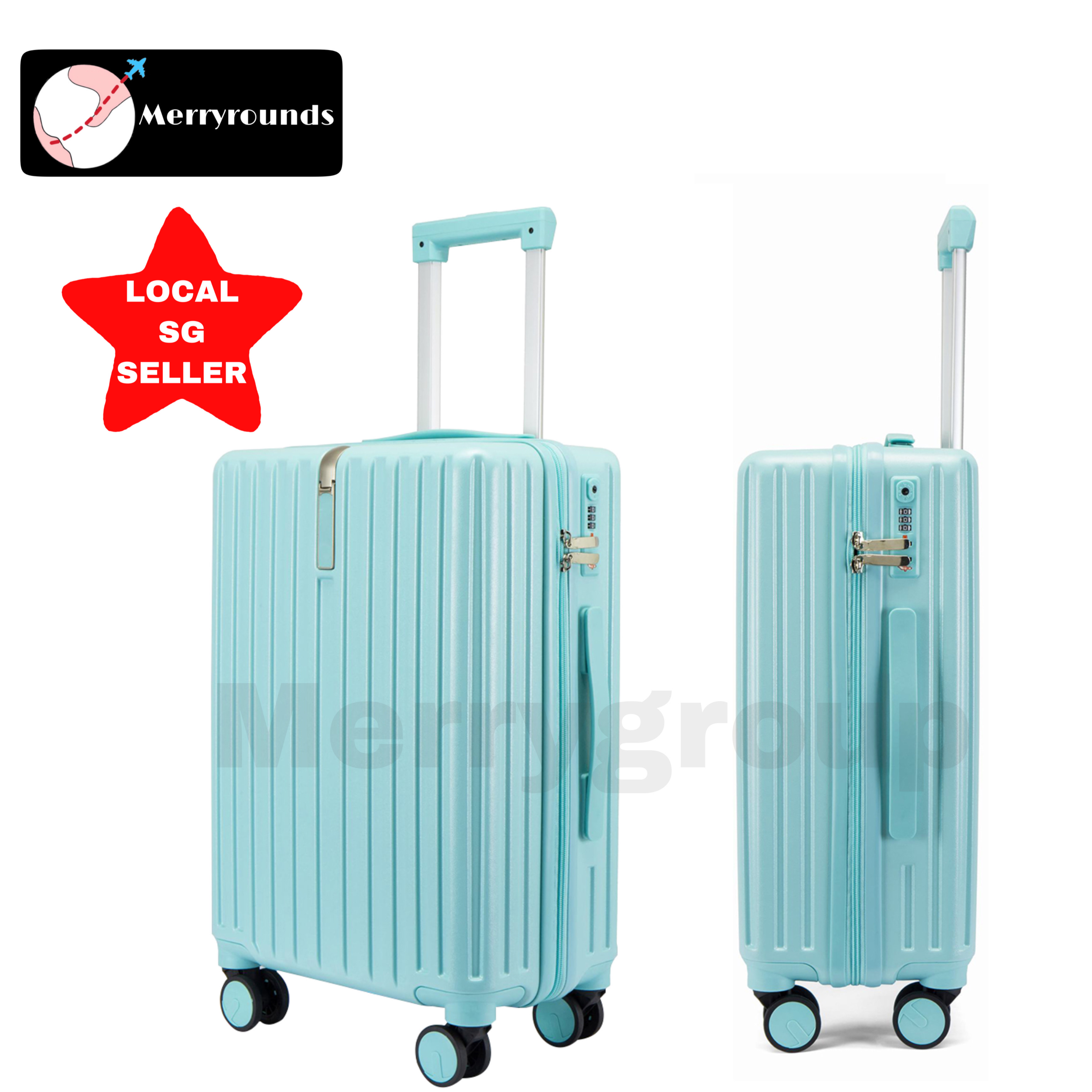 New Arrival Zipper Travel Luggage Case With TSA Approved Lock Cabin Size Suitcase Trolley Bag 360 Rotating Wheels 20 22 24 26 28 Inch Hand Carry Boarding Sets Free Cover Men Women Traveller Check In L