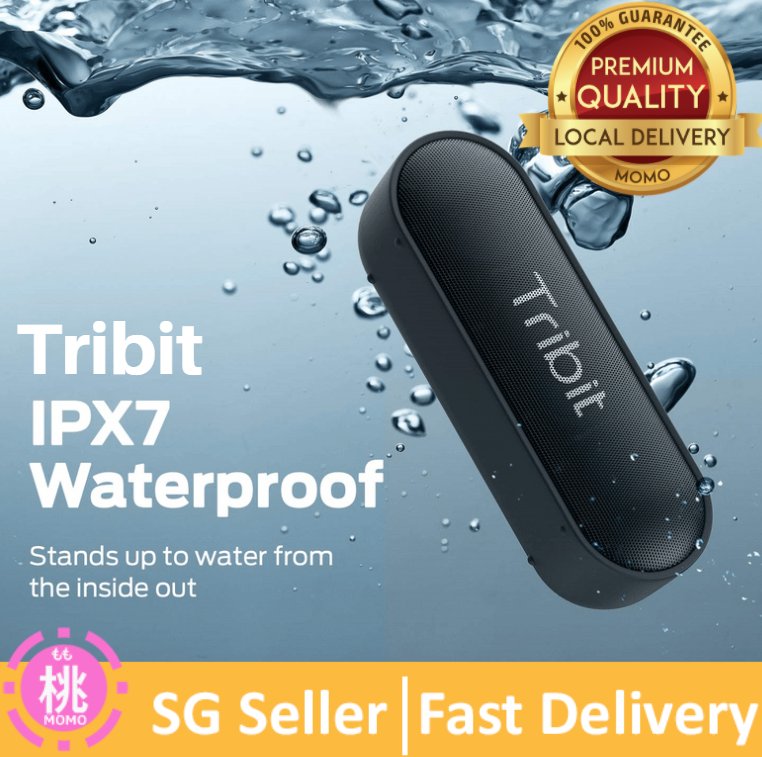 Tribit XSound Go Bluetooth Speakers - 12W Portable Speaker Loud Stereo Sound, Rich Bass, IPX7 Waterproof, 24 Hour Playtime, 66 ft Bluetooth Range & Built-in Mic Outdoor Party Wireless Speaker by Tribi