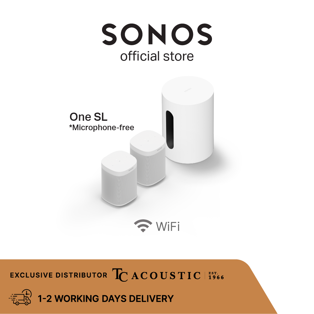 [New] Sonos 2.1 Set With Sub Mini And One SL Pair