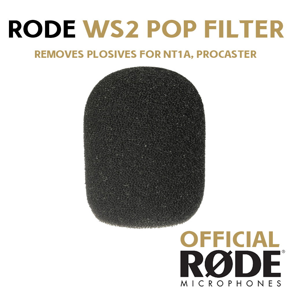 Rode WS2 Pop filter WindScreen for Rode PodMic Procaster NT1A