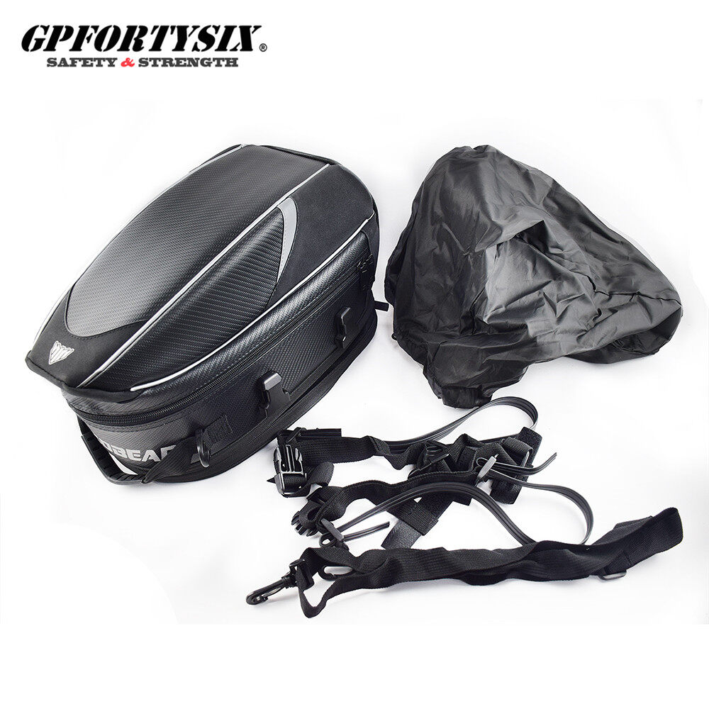 MJ MOTO Tail Bag For Motorcycle Waterproof Motor Bag luggage bags Helmet Bags