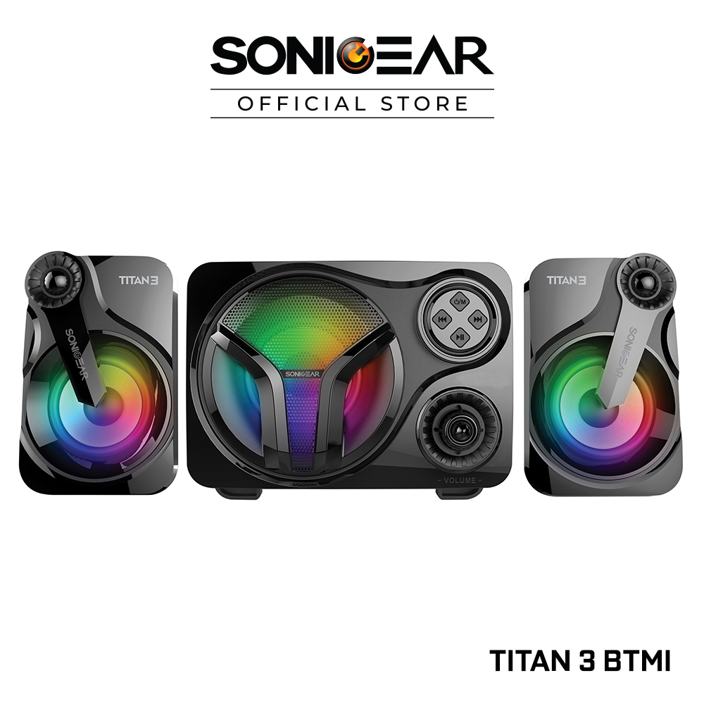 SonicGear Titan 3 BTMI Bluetooth Portable Music Synchronized Light Display Speaker