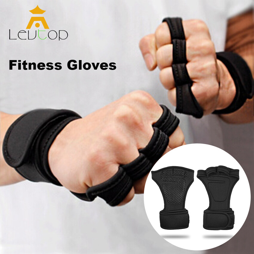 LEVTOP【Promotion】Fitness Gloves Gym Gloves Weight Lifting Gym Gloves Sports Training Gloves Breathable Gloves Non Slip Fitness Gloves for Workout Powerlifting Fitness Training Men and Women Half Finge
