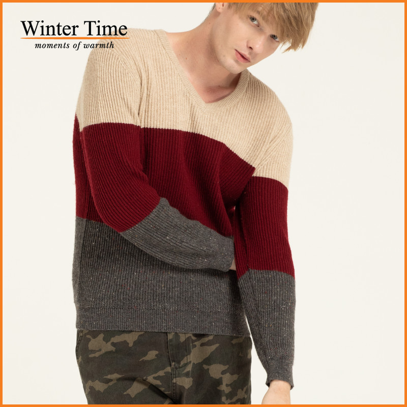 Unisex V-Neck Sweater WoolMix