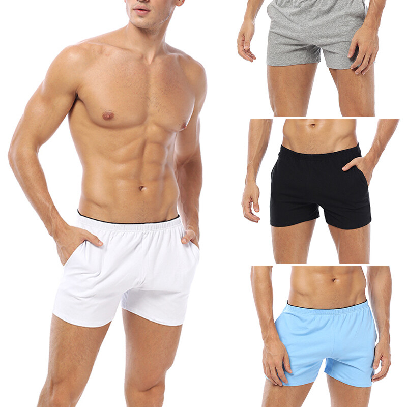 Gracelee Men Casual Short Pants Cotton Gym Shorts loose Workout Fitness jogging Running Sports Wear Shorts