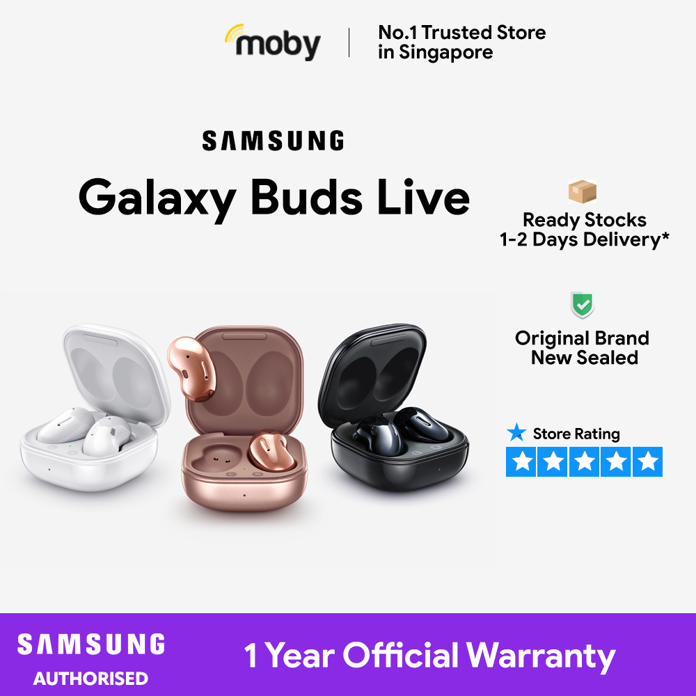 Samsung Galaxy Buds Live - Mystic Black | 1 Year Official Warranty