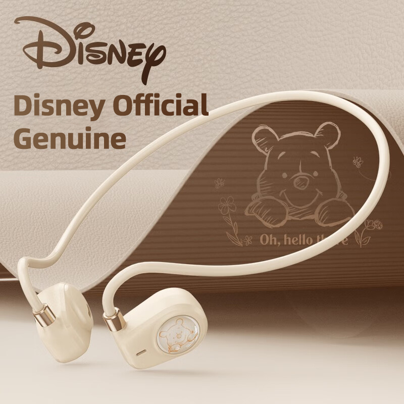 Original Disney QS-Q2 Wireless Earphone BT5.0 Bone Conduction Bluetooth Headphones With Mic HIFI Stereo For Sports Run