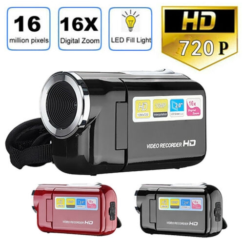 16MP HD 720P Video Camera 16X TFT LCD 2 inch Digital Camcorder Recorder DV DVR Zoom
