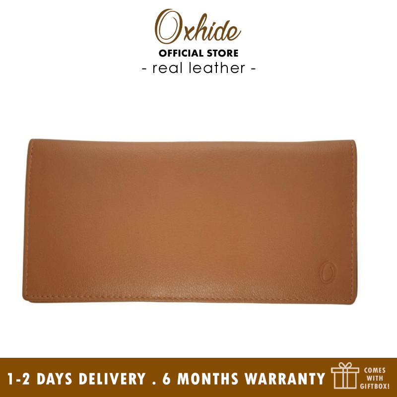 Long Leather Wallet for Men - Genuine Leather Wallet - Black/Brown Wallet - Men Long Wallet with Zip - 4424 Oxhide- Excellent Christmas Gift Idea