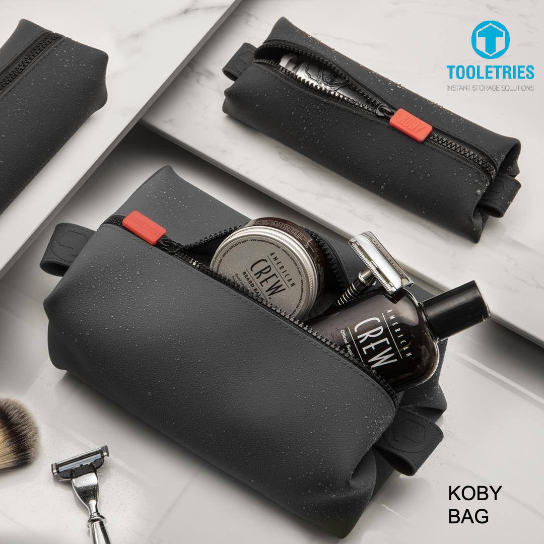 Tooletries Silicone Koby Bag Toiletry Waterproof Antibacterial Cosmetic Bag Large Storage Travel Home Bathroom