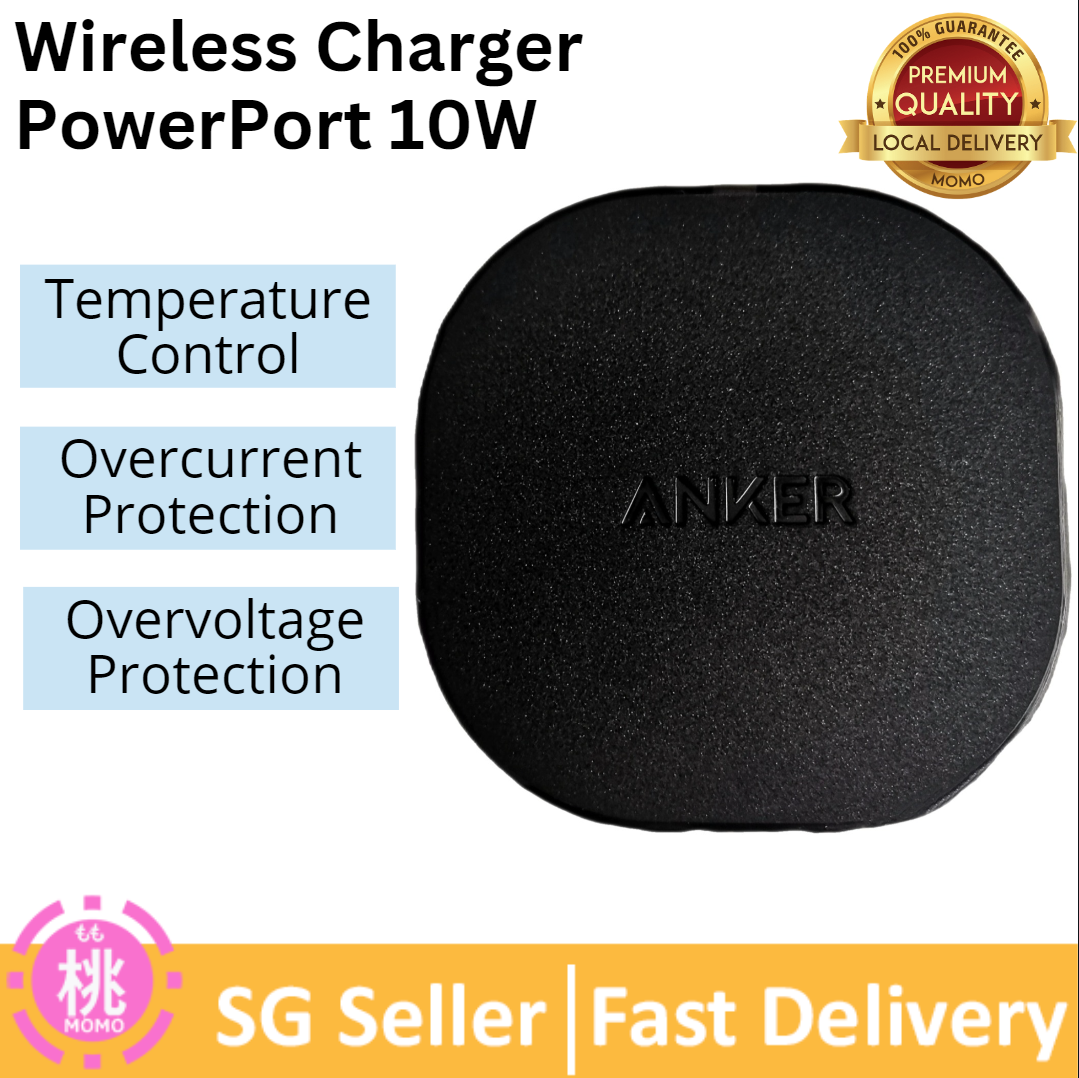 Anker Wireless Charger 10W, Qi-Certified Wireless Charging Pad, PowerPort Wireless 10 Compatible iPhone XS MAX/XR/XS/X/8/8 Plus, 10W Fast-Charging Galaxy S10/S9/S9+/S8/S8+(No AC Adapter)