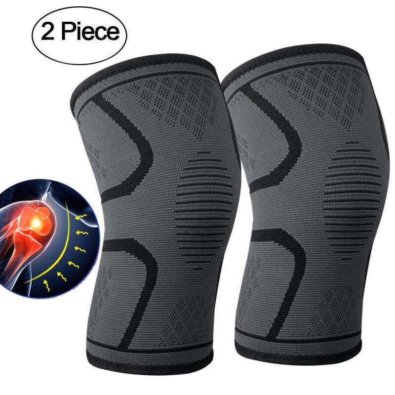 2pcs Compression Knee Guard Support Brace Breathable Anti Slip Comfortable Arthritis Pain Relief Elastic Knee Support Gym Sport Basketball Running Leg Protector Unisex